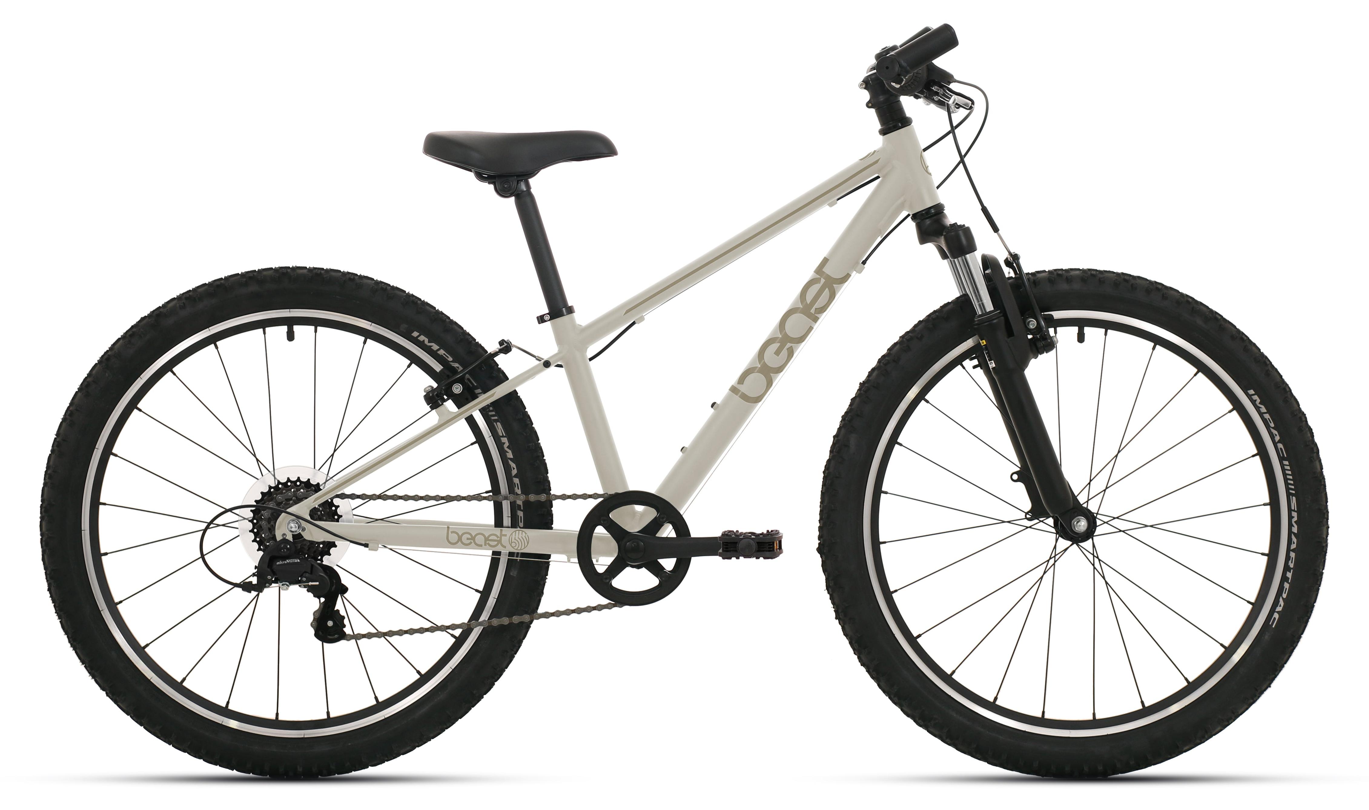 Bikefun Kinderfahrrad Beast 26 Zoll mit Shimano 6 Gängen und V-Bremsen - kieselgrau