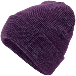 Tchibo - Strickmütze - pflaume