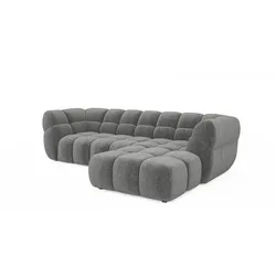 Ecksofa Phantom Stoff Grau
