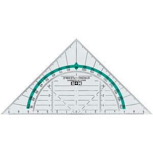 M+R Geodreieck 723170300, 16 cm Hypotenuse, flexibel