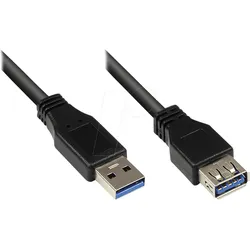 GC 2711-S03 - USB 5 Gb/s Kabel, A Stecker auf Buchse A, 3 m
