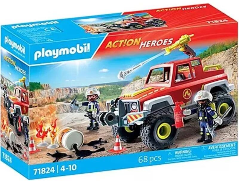 Playmobil Action Heroes Camión De Bomberos 71824 Talla Única Unisex