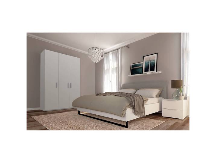 Drehtürenschrank XVI 136 x 235cm Grau/Seidengrau