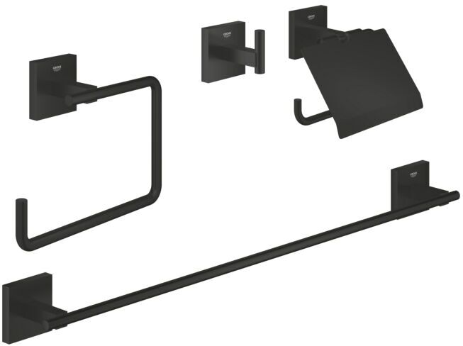 Grohe Start Cube Accessoire Set 4-in-1 411152430 mattschwarz