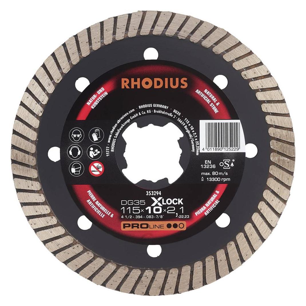 Rhodius PROline DG35 X-LOCK Diamanttrennscheibe 115 x 7,5 x 2,0 x 22,23 mm (92789221)