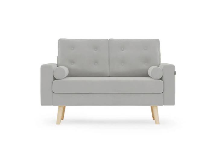 Hellgraues 2-Sitzer-Sofa MANDI