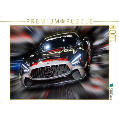 CALVENDO Puzzle Der Mercedes AMG GT4 ist ein vom Edel-Tuner AMG optimierter Sportwagen mit Straßenzulassung. | 1000 Teile Lege-Größe 64x48cm Foto-Puzz