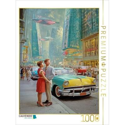 CALVENDO Puzzle Retro-Futurismus | 1000 Teile Lege-Größe 64x48cm Foto-Puzzle für glückliche Stunden