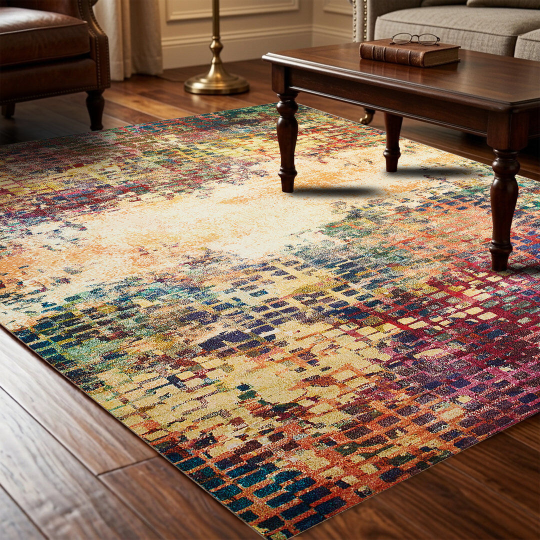 East Urban Home Cashmere Machine Tufted Area Rug ( Low-Pile Traditional) VIBRANT Rectangle 160 x 230 cm