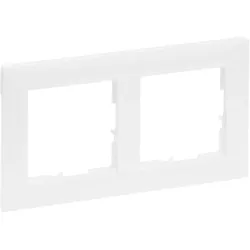 Legrand 765172 SEANO 2-fach Rahmen in der Farbausführung Ultraweiß