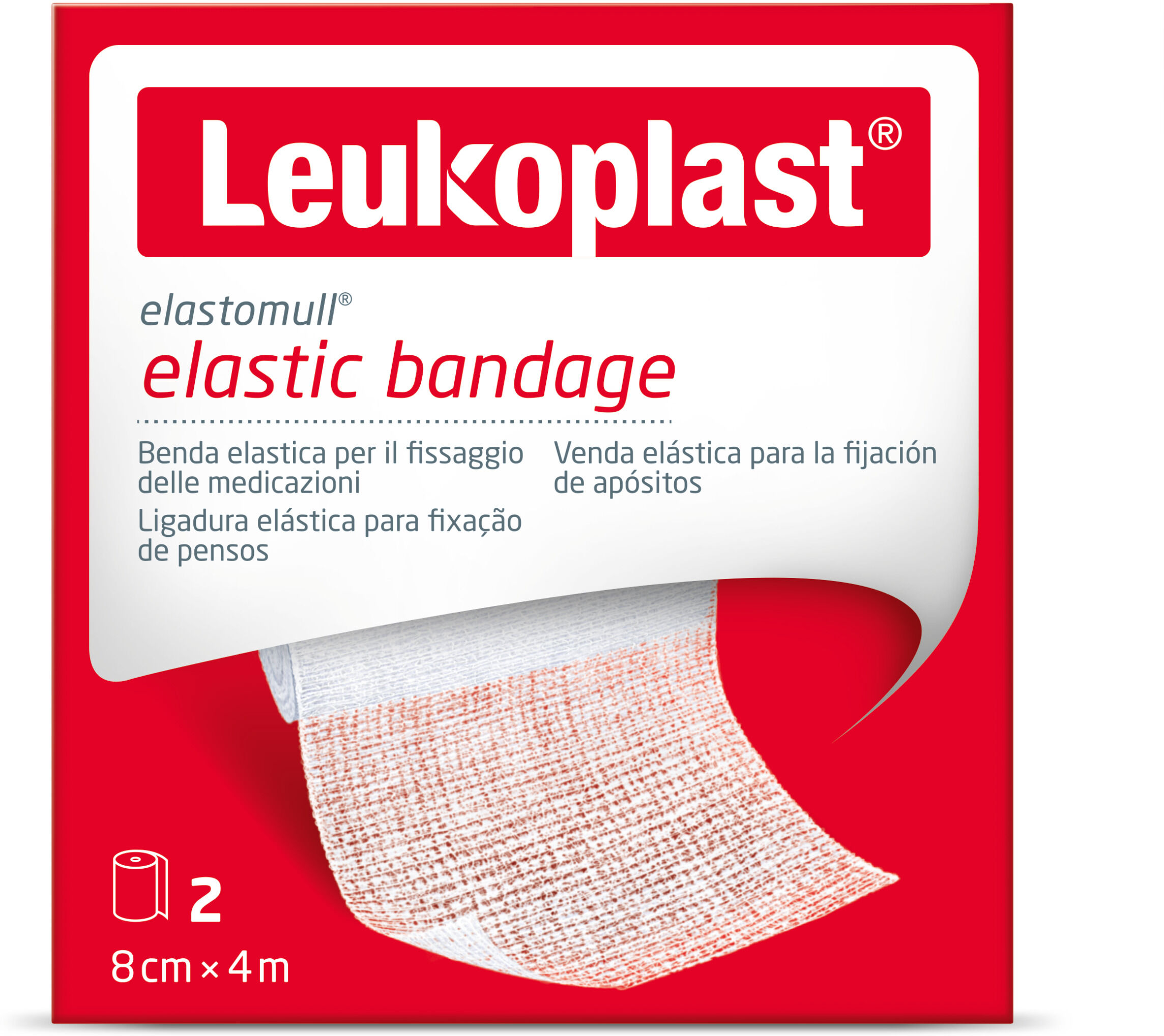 ESSITY ITALY SpA Elastomull Benda Elastica 8x400 cm - Bendaggio Linfologico e Medicazione Ferite