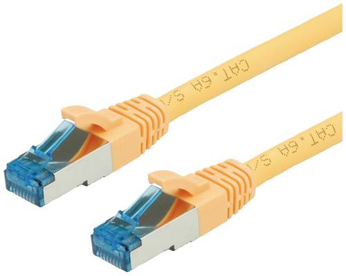 Value 21.99.1930 RJ45 Patchkabel CAT 6a S/FTP 0.50m Gelb