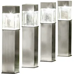 LED-Solar-Gartenlampe - 4er Set