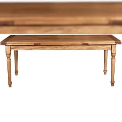 BISCOTTINI INTERNATIONAL ART TRADING Biscottini Ausziehbarer Esstisch 200x90 cm - Restauranttisch - Ausziehbarer Küchentisch - Tisch aus natürlichem Massivholz Made in Italy