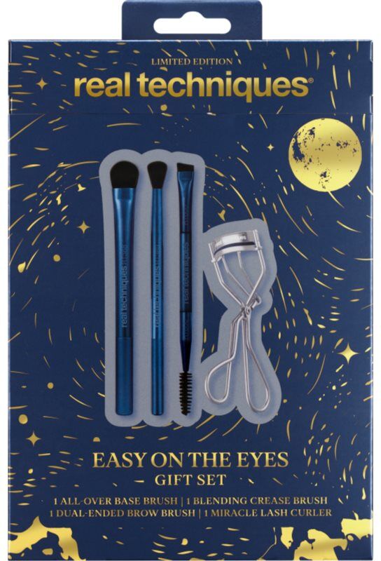 Real Techniques Holiday Easy On The Eyes kit de pinceaux pour le maquillage des yeux