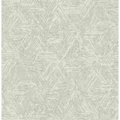 A-Street Prints Retreat Sea Green Quilted Geometric Wallpaper
