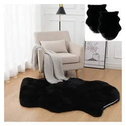 Viva, Fell, Kunstfell, grosses Kuschelfell aus Wildlederimitat, 2er-Set (180 x 60 cm)