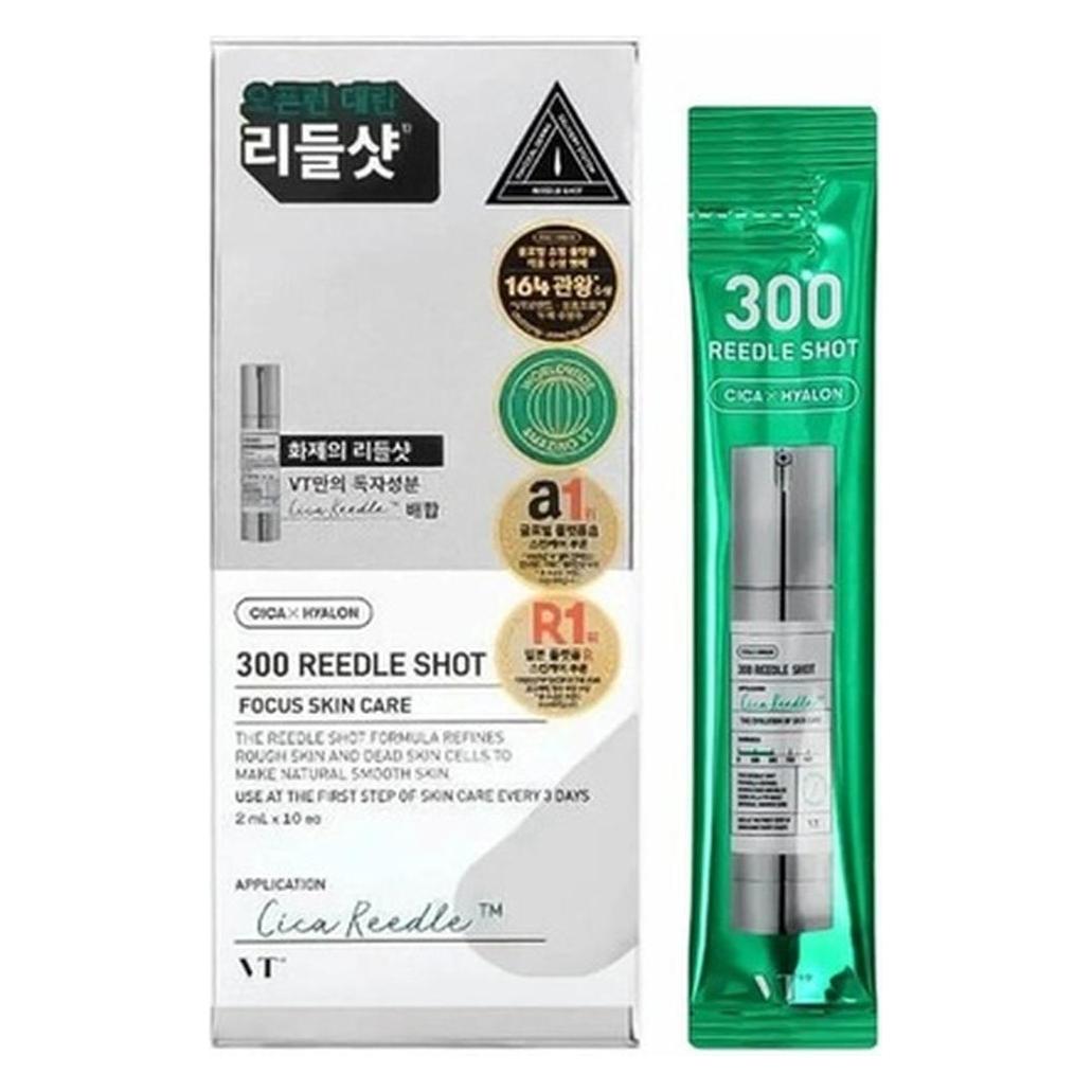VT Cosmetics Reedle Shot 300 Microneedle Face Booster 10 x 2ml (20 ml) (VCT-00730)