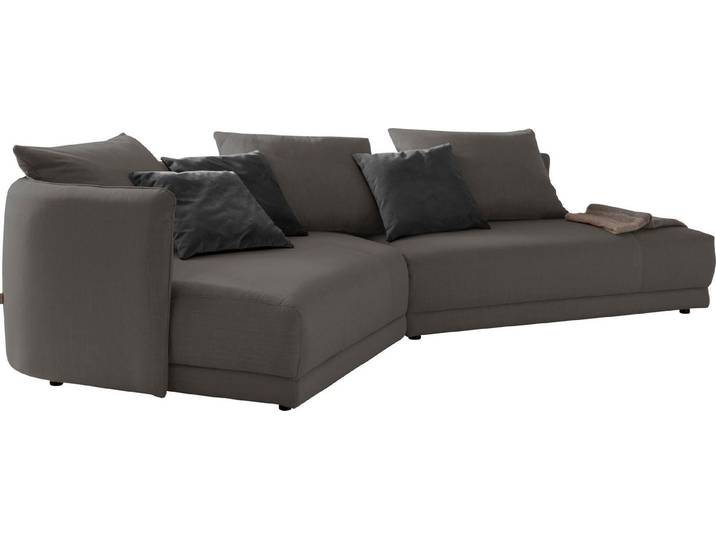 designwerk Ecksofa New York L-Form, anmutendes Designsofa, mit moderner R&ung im Rücken