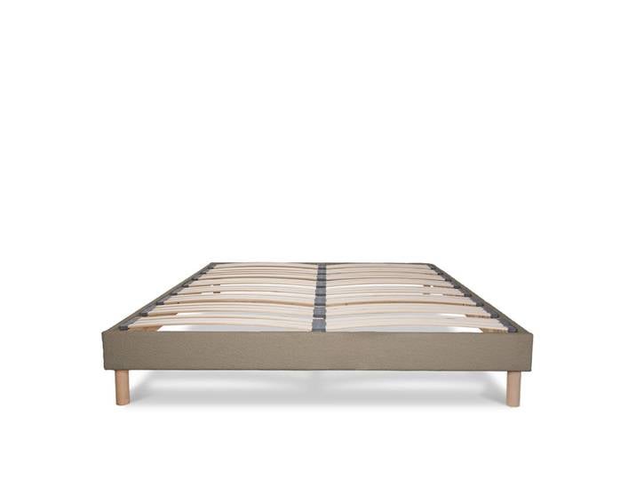 Sommier en kit taupe 160x200