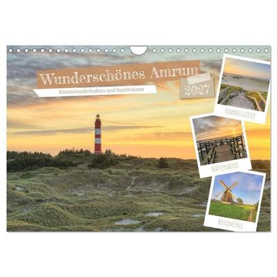 Wunderschönes Amrum (Wandkalender 2027 DIN A4 quer), CALVENDO Monatskalender