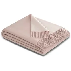 Biederlack Kuscheldecke Cashmere 130 x 170 cm Mischgewebe Beige Ecru
