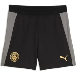 Puma, Unisex, Sporthose, MCFC Training Short w/pocket Jr (140), Schwarz