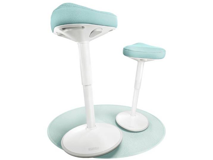 Tabouret ergonomique CLOUVOU - Nexus - Tabouret de Bureau - Assise Réglable à 82 cm - Chaise Haute Assis Debout - Vert Menthe