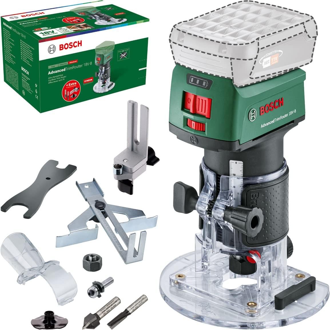Bosch AdvancedTrimRouter 18V-8 Accu-kantfrees (zonder accu)