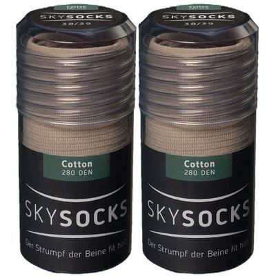 Skysocks Cott Sand 38/39 x2 2x2 St