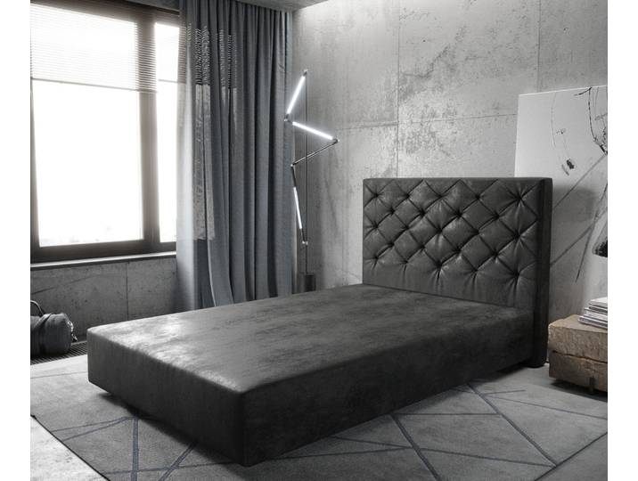 Boxspringgestell Dream-Great Mikrofaser Anthrazit Vintage 120x200 cm, Bettgestelle