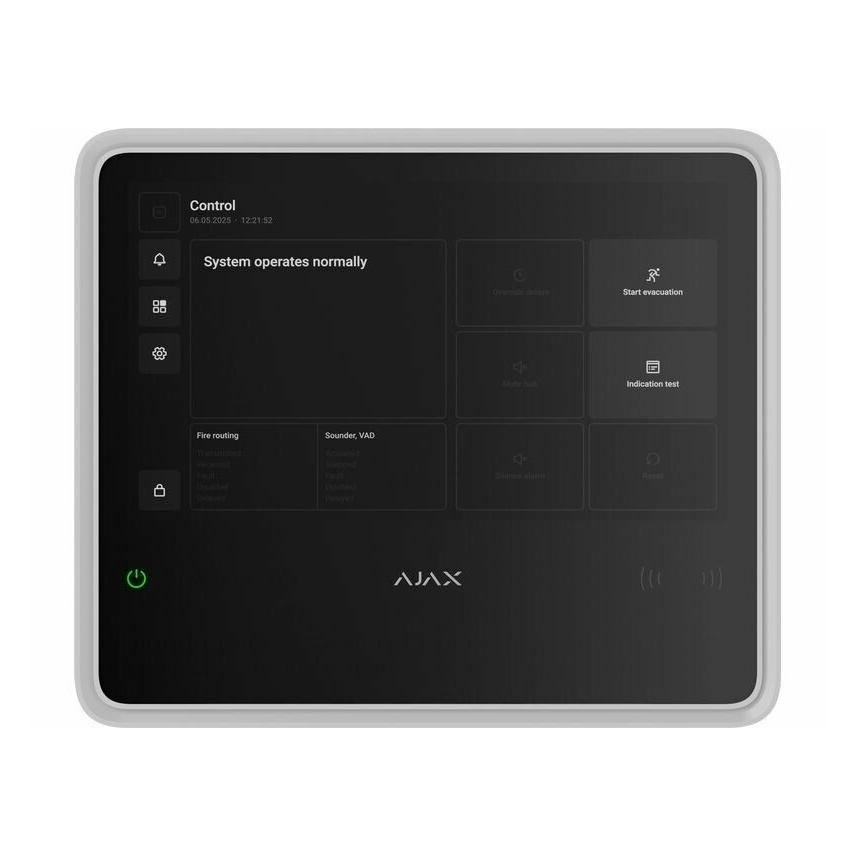 Ajax EN54 Fire Hub (8EU) ASP white | Wireless control and indicating equipment (CIE) for a fire... (3614730)
