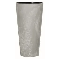 Prosperplast - Kunststoffblumentopf Tubus Slim Effect MIT Reservoir in Farbe Zement, 76,2 x 40 x 40 cm