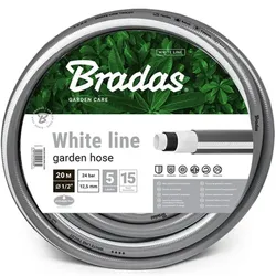 5 Lagig Schlauch 5/8" 50m Gartenschlauch Wasserschlauch WHITE LINE BRADAS WWL5/850