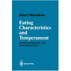 Eating Characteristics and Temperament, Fachbücher von Albert Mehrabian