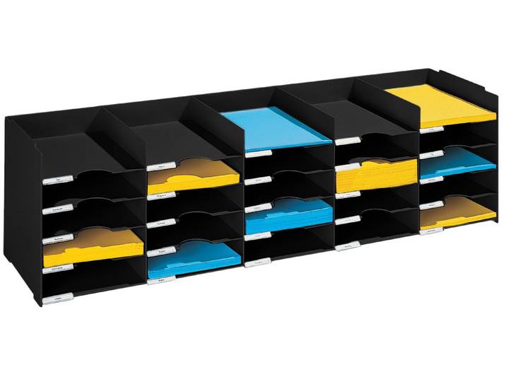 Trieur multicases largeur 112 cm noir