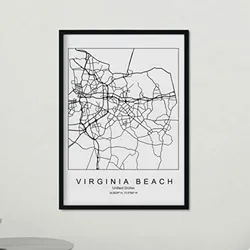 POSTER Virginia Beach Us-Film A4 Rahmenlos
