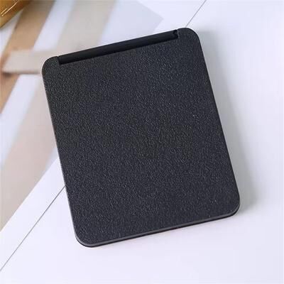 Uplift Essentials High Definition Folding Makeup Mirror Slim Portable Rectangle Vanity Tool black