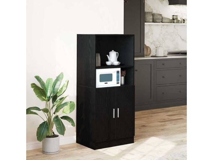 Prix bas - Armoire de cuisine-Buffet Bas de Cuisine noir 57x41 5x131 5 cm bois d'ingénierie （542949360679)