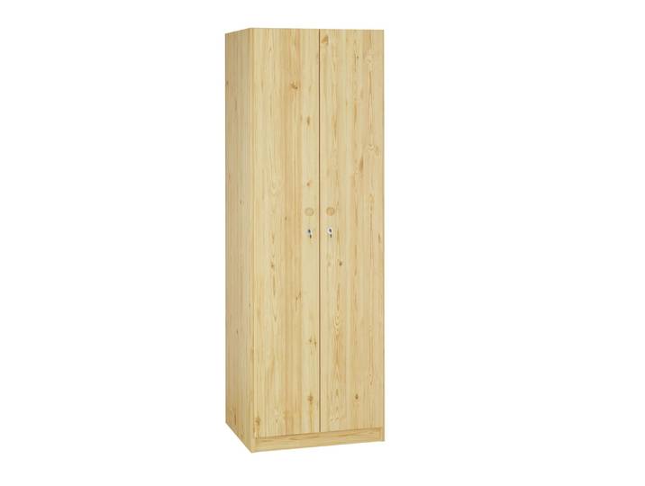 Praktischer Massivholz-Kleiderschrank erweiterbar aus Kiefer massiv