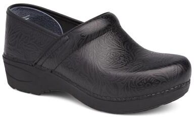 Women's XP 2.0 Clog by Dansko in Black Tooled Floral (Size 42 M)