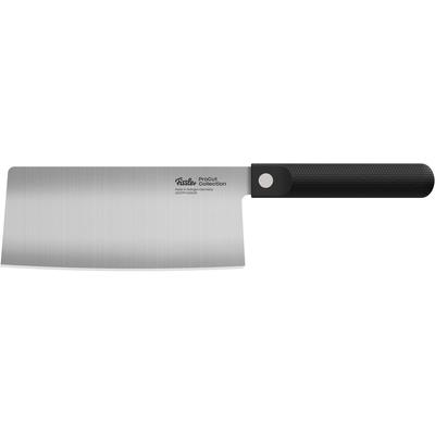 Kochmesser FISSLER "ProcCut Collection", schwarz (edelstahl, silber, schwarz), Klingenlänge 18cm, Spezialklingenstahl, Kochmesser, Kochmesser, Made in Germany, handgeschliffen, 12C27M Spezialmesserstahl