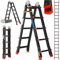 Masko, Leiter + Gerüst, Teleskopleiter (Anlegeleiter, Stehleiter, 510 cm)