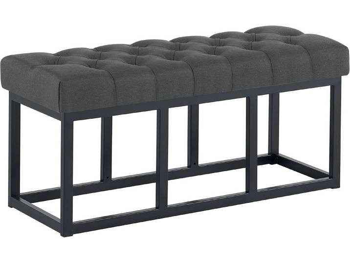 furnicato Sitzbank Amun 100x38x46 cm dunkelgrau (1-St)