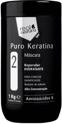 Real Natura Máscara Sem Sal Puro Keratina 1kg