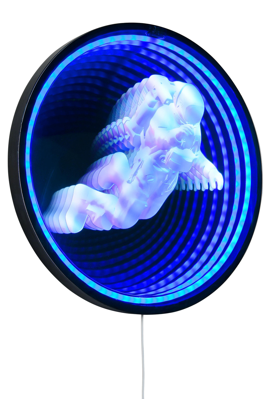 TRIO Wandlamp Duke Modern Zwart met LED en Up-and-Down Effect Ø 40 cm