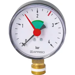 Heizungsmanometer 63 mm 3/8" - 2,5 bar - radial