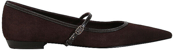TORY BURCH Ballerinas MARY JANE braun   36 1/2 36 1/2