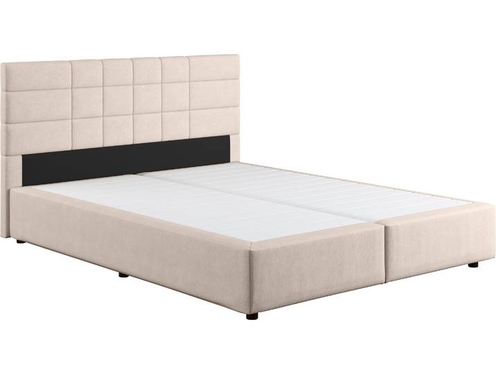 Boxbett, 100% Polyester, Beige, 166×206 cm, Ohne Matratze, Cotta Nala