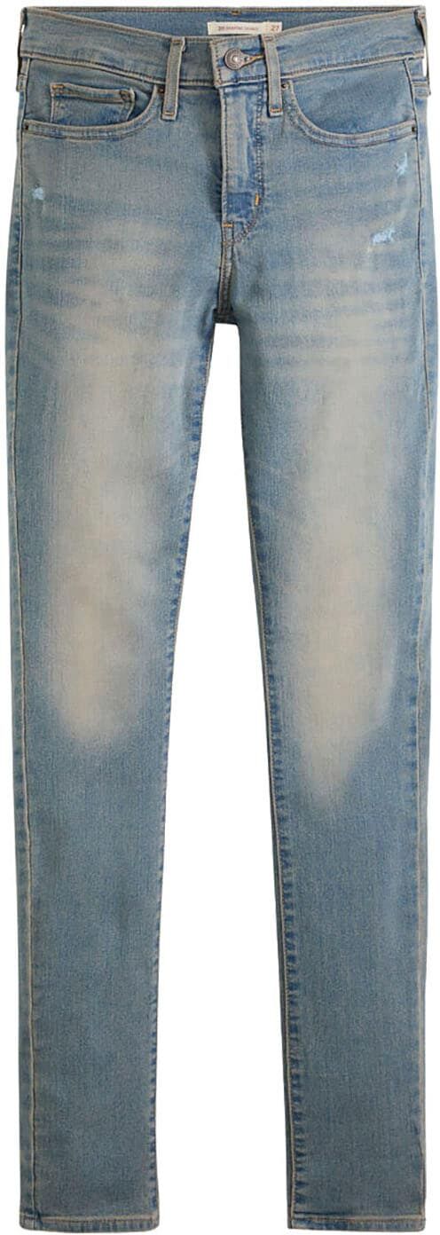 Slim-fit-Jeans LEVI'S "311 SHAPING SKINNY", Damen, Gr. 27, Länge 28, blau (where we going), Denim/Jeans, Obermaterial: 80% Baumwolle, 19% Polyester, 1% Elasthan, skinny fit lang, Jeans Slim-fit-Jeans, im 5-Pocket-Stil where we going 27, Länge 28